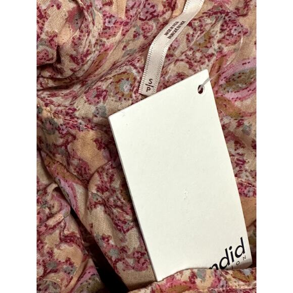 Free People Babydoll Maxi Dress Square Neck Sleeveless Rose Pink Women's S NWT - Picture 8 of 10